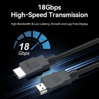 Câble HDMI 4K 2.0 anti-interférence durable, fabriqué en usine OEM/ODM, 10 m, haute vitesse, fil de cuivre, compatible HDCP, pour la maison et le bureau