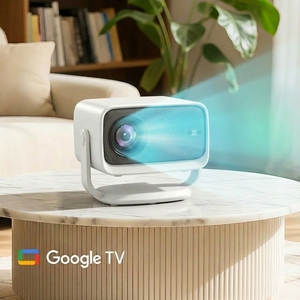 Proyector Google TV Beamer GTV RGB de Alto ANSI Lumen, Ultra Brillante, Amplia Gama de Colores, Enfoque Automático Rápido, para Oficina, Sala de Reuniones, Cine - Product Image 1