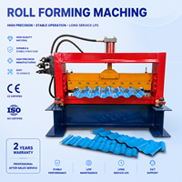 Machine de formage de rouleaux de tuiles de toiture ondulées, machines populaires personnalisables pour les clients africains et asiatiques