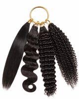 Extensions de cheveux humains ondulés bouclés colorés au crochet, nœuds miracle, tresses bohèmes, cheveux au crochet invisibles