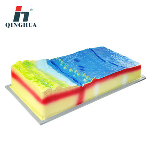 Modèle de tectonique des plaques et de morphologie de surface Qinghua 34019 : Instrument pédagogique de démonstration pour les collèges et les lycées - Product Image 2