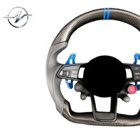 Volante de Fibra de Carbono Forjado Personalizado, Antideslizante, con Acabado Brillante y Perforado, para Volkswagen Mk7 GTI R Jetta Passat