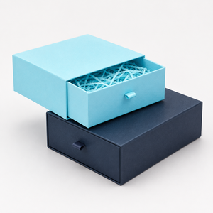 High-End Paperboard Drawer Gift <b>Boxes</b> With Lid And Fillers For Craft And Present Packaging - Product Image 5