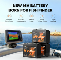 Garansi 5 Tahun BMS 30A 16V 30AH Paket Baterai Lithium Ion untuk Fish Finder, Radar Laut, dan Sonar