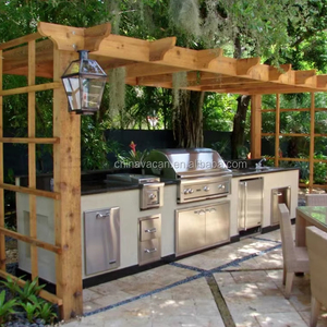 BAINENG Armoire de cuisine extérieure modulaire en acier inoxydable, robuste et durable, pour barbecue, jardin et <span class=keywords><strong>camping</strong></span>, vente en gros - Product Image 2