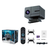 Mini Proyector P50Max con Gamepad, 2+16GB, 450 Lúmenes, Smart TV Android 11 H713, 1080P, WiFi de Doble Banda, Cine en Casa Portátil LED 4K