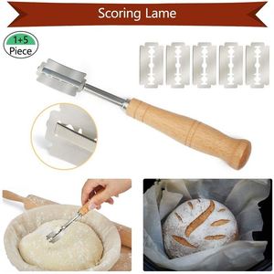 Lot de 2 paniers à pain en <span class=keywords><strong>osier</strong></span> pour la fermentation, avec housse de lavage, bleu, motifs de couteaux, lame ronde, coupe - Product Image 2