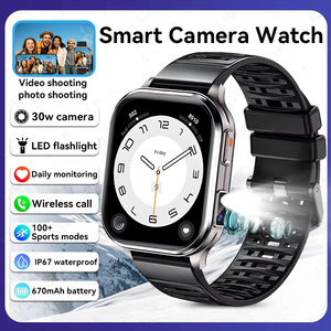 Montre connectée sportive pour femme avec caméra haute <span class=keywords><strong>d</strong></span>éfinition, enregistreur photo et vidéo, moniteur de santé 2026 - Product Image 1