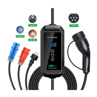 Pengisian Daya EV Baru 3.5/3.6/7/11/22KW 16A/32A 1P 3 Fase Tipe 2 Tipe 1 GBT CHADEMO IEC 62196 SAE J1772