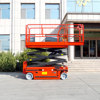 Plateforme élévatrice à ciseaux 4x4 tout-terrain autopropulsée pour travaux de construction en extérieur