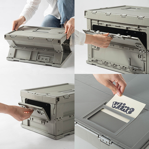 SHIMOYAMA Hộp Đựng Đồ Xe Hơi <span class=keywords><strong>50L</strong></span> Hộp Đựng Gấp Hai Cửa Cắm Trại Đi Bộ Đường Dài Ngoài Trời Hình Khối Lập Phương Và Hộp Đựng Có Cửa - Product Image 6