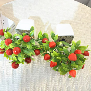 Bonsái de Frutas Artificiales de 9.6 Pulgadas, Granada y Naranja, Decoración de Escritorio, Adorno de Año Nuevo - Product Image 4