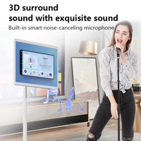 TV pintar Android, Tablet sentuh kapasitif ukuran besar bisa digerakkan WiFi nirkabel Android 12 layar 21.5-32 "4GB/8GB RAM 128GB ROM penuh