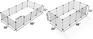 Jaula Modular para Mascotas, de Alambre, Duradera, Personalizable, de Varias Capas, para Gatos y Perros, Uso Interior y Exterior, en Oferta - Product Image 5