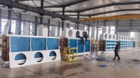 Évaporateur de chambre froide à dégivrage rapide pour la logistique de la chaîne du froid et la transformation alimentaire, avec tube en cuivre à rainures internes