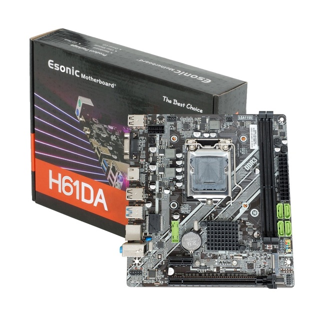 New Factory Cheap H61 ATX DDR3 LGA 1155 Desktop Computer Motherboard with Integrated Graphics Double Channel SATA