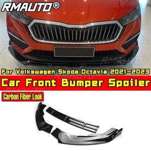 Para Volkswagen Skoda Octavia 2021-2023: Spoiler Delantero, Cubierta de Parachoques, Protector de Parachoques, Labio Delantero, Kit de Carrocería, Accesorios para Coche - Product Image 1