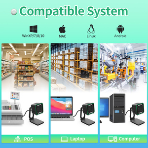 Gtcodestar GT-8900A đa hướng 1D 2D Máy Quét Mã Vạch Máy tính để bàn đầu đọc mã vạch siêu thị phẳng Máy quét mã QR tự động - Product Image 5