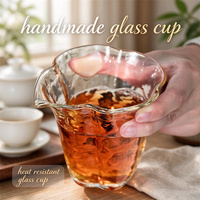 Verres à boire créatifs et mignons de 200 ml, faits à la main, écologiques, transparents, sans plomb, en verre borosilicate de haute qualité, tasses à thé