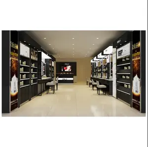 New design make up skin care display cabinet cosmetic shop design cosmetic display showcase / shelves
