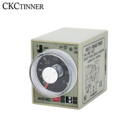 Relé de Tiempo AH3-NA/NB/NC/NE/ND de 8 Pines, 24V 110V 220V 380V, Temporizador Eléctrico Multirango, Relé de Tiempo Ajustable