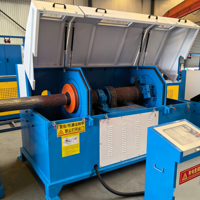 Machine à décapage de rouille par bande abrasive, machine à polir les surfaces de fil métallique de 5 mm à 25 mm, machine mécanique de détartrage de fil