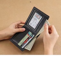 Tas Resepsi - Dompet Kulit Buaya Model Silang dengan Banyak Slot Kartu - Model Pendek - Dompet Kecil - Tempat Kartu Identitas Wanita