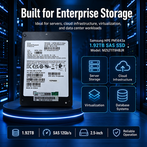 Pour PM1643a MZILT1T9HBJR 1,92 To HPE OEM Enterprise SAS SSD <span class=keywords><strong>2</strong></span>,5 pouces 12 Gb/s V-NAND TLC Disque SSD double port pour serveur de centre de données - Product Image 2