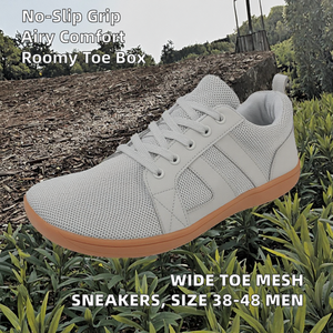 Zapatillas Deportivas Ligeras para Hombre, con Cordones, Punta Redonda, Antideslizantes, Flexibles, Transpirables, con Parte Superior y Forro de Malla, Tallas 38-48 - Product Image 2