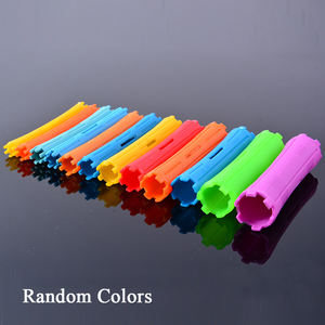 Penjualan langsung pabrik rol rambut plastik multiwarna alat tata rambut DIY batang pengeriting rambut rumah multiukuran - Product Image 2