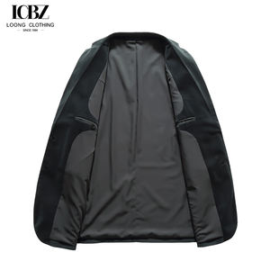 Costume d'affaires haut de gamme pour <span class=keywords><strong>homme</strong></span> avec boutons en corne, veste décontractée en <span class=keywords><strong>velours</strong></span> à fines rayures, <span class=keywords><strong>blazer</strong></span> en <span class=keywords><strong>velours</strong></span> côtelé simple - Product Image 4