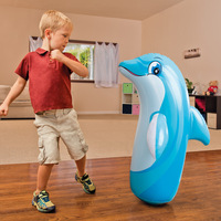 Prix de gros Jouets gonflables Tigre Dauphin Dinosaure Gobelet Enfants Sac de boxe Jouets de loisirs