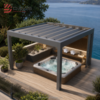 Pergola en métal, pavillon en aluminium, système de toiture métallique, conception de cadre sur mesure, fourniture en gros et service de production OEM