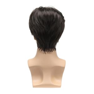 Nuovo Arrivo <span class=keywords><strong>Parrucca</strong></span> da <span class=keywords><strong>Uomo</strong></span> Elegante Stile Europeo-Americano con Riga Centrale Corta (Modello M590) - Product Image 5
