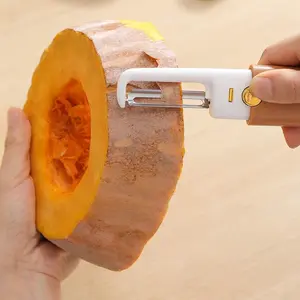 Thiết Kế Mới Bán Buôn Nhựa Kim Loại Dao Nhà Bếp Trái Cây Dao 2 Trong 1 Dao Và Peeler