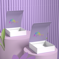 Caja de Regalo de Joyería Ecológica, Personalizada, Magnética, de Papel de Lujo, con Logotipo Impreso