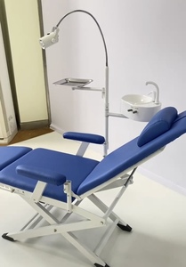 ชุดอุปกรณ์เคลื่อนที่สำหรับการรักษาทางทันตกรรม Hochey Zhanh พร้อมเก้าอี้ทันตกรรมแบบพกพา พร้อมกังหันลมและถังบ้วนน้ำลาย ผลิตจากพลาสติก ได้รับการรับรองมาตรฐาน CE - Product Image 4