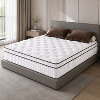Matelas hybride à ressorts compressible et enroulable