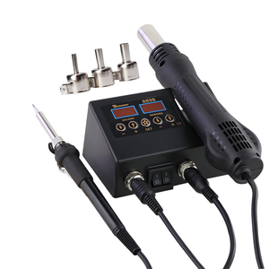 8898 2-in-1 Alat Solder dan Hot Air Gun Digital dengan Layar, Stasiun Solder untuk Pengelasan, Perbaikan, dan Rework Ponsel, BGA, SMD, PCB, IC - Product Image 1