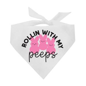 Bestseller Bavaglino Pasquale per Animali Domestici con Design a Triangolo e Cartone Animato Coniglio My Peeps per Tutte le Stagioni - Product Image 3