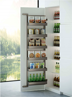 Organizer Kabinet Ramah Lingkungan Modern dengan 1 Rak Penyimpanan Tersembunyi untuk Dapur dan Pantry