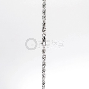 Bold Heavy Duty Braided White Pt950 Fine Thick <b>Rope</b> <b>Chain</b> Necklace Unisex Minimalist Platinum Jewelry Gift - Product Image 6