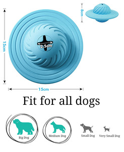 UFO en forme de chien distributeur de friandises jouet attraper jeu extérieur mouche disque Pet Puzzle jouet - Product Image 3