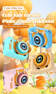 Niños regalo de Navidad Mini pantalla HD 1080P Cámara Digital para niños corte zorro dibujos animados juguete foto pegatina <span class=keywords><strong>Video</strong></span> chico Cámara - Product Image 2