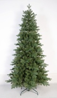 Sapin de Noël Artificiel de Luxe Pré-éclairé, Fin et Réaliste, de 1,5 à 3,6 m, en PE et PVC, à Branches Articulées, pour Décoration Intérieure des Fêtes (Vente en Gros)