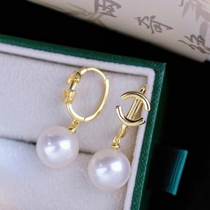 WENCHI S925 Argent pur, accessoires de perles DIY, boucle d'oreille vide avec perles de 9 à 13 mm, boucles d'oreilles pendantes tendance, modèle 11054, Chine - Product Image 3