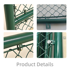 Sendar dễ dàng lắp ráp thân thiện với môi trang trại ngoài trời 3D kim loại mạ kẽm Chuỗi liên kết dây lưới nhôm hàng rào thiết lập với thép gai - Product Image 2