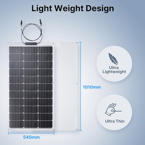 Panneau solaire flexible à haut rendement 50W 100W 150W 200W mono/Sunpower ETFE CPC panneaux solaires flexibles pour clôture de toit de bateau - Product Image 2