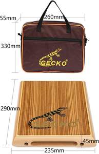 กล่องกลองลายหนังแพะธรรมชาติ2แผ่นสำหรับ<span class=keywords><strong>ต</strong></span>ั้งสแ<span class=keywords><strong>นร</strong></span>์เครื่องดน<span class=keywords><strong>ต</strong></span>รี<span class=keywords><strong>ต</strong></span>ามท้องถนนแบบเคาะแบบพกพากล่องไม้สำหรับเดินทาง - Product Image 6