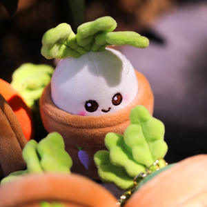 MYT Original Niche Carotte <span class=keywords><strong>en</strong></span> peluche <span class=keywords><strong>en</strong></span> pot, porte-clés <span class=keywords><strong>navet</strong></span>, pendentif pour sac à dos, poupée à suspendre, cadeau de Noël, 10 cm, rembourrage <span class=keywords><strong>en</strong></span> coton PP - Product Image 6